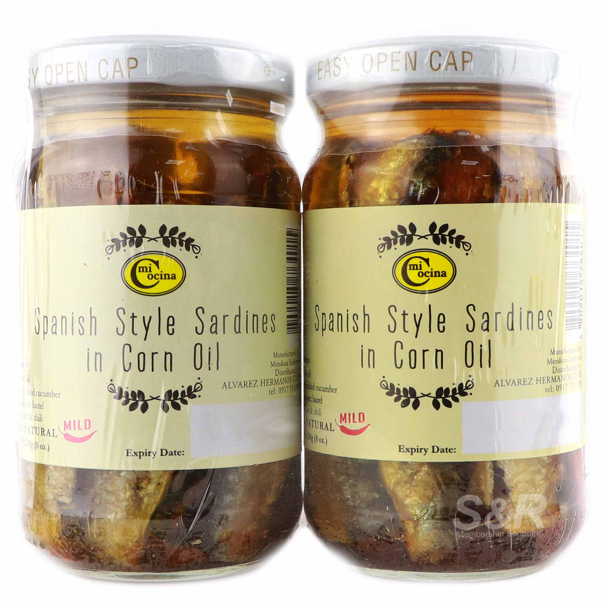 Mi Cocina Spanish Style Sardines in Corn Oil Mild Spicy 2 jars Mi Cocina Spanish Style Sardines in Corn Oil Mild Spicy 2 jars